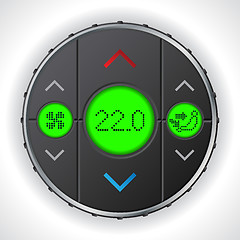 Image showing Air condition gauge with triple lcd