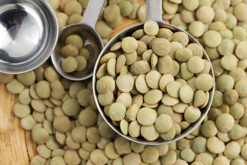 Image showing Dry Organic Green Lentils