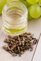 Image showing grape seed oil 