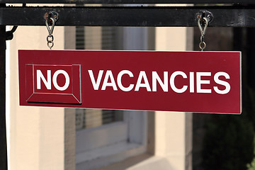 Image showing No vacancies