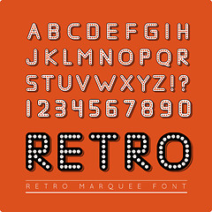 Image showing Retro marquee font