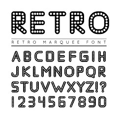 Image showing Retro marquee font