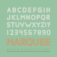 Image showing Retro marquee font