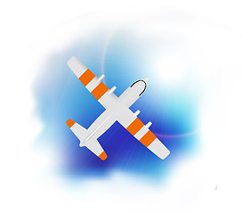 Image showing airplane flying