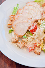 Image showing Chicken ceasar salad