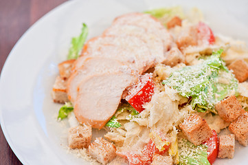 Image showing Chicken ceasar salad