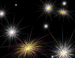 Image showing fireworks new year