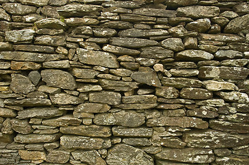 Image showing Dry Stone Wall Ireland