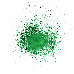 Image showing watercolor green blot