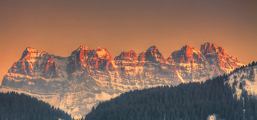 Image showing Dents du Midi