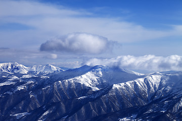 Image showing View from ski slope