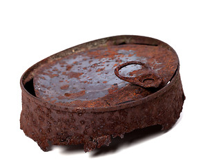 Image showing Old rusty tincan