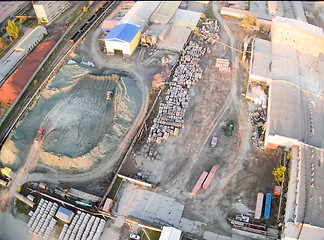 Image showing Aerial view on JSC Tyumennerud plant. Russia