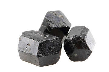 Image showing schorl mineral isolated 