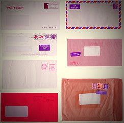 Image showing Retro letter envelope