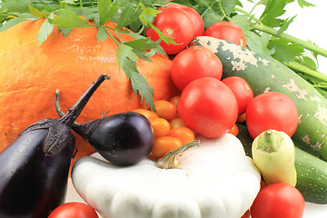 Image showing autumn vegetable background