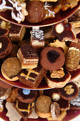 Image showing christmas cookies and desserts 