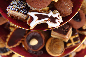 Image showing christmas cookies and desserts 