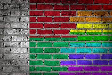 Image showing Dark brick wall - LGBT rights - Madagascar