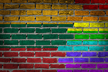 Image showing Dark brick wall - LGBT rights - Lithuania