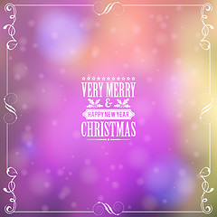 Image showing Retro Christmas Frame