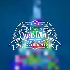 Image showing Retro Christmas Background