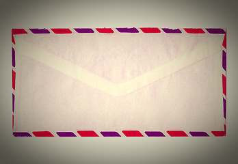 Image showing Retro letter envelope