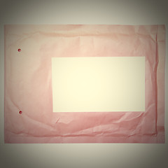 Image showing Retro letter envelope