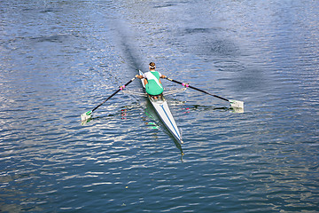 Image showing Women Rower in a boat