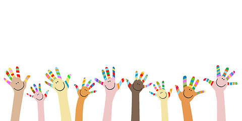 Image showing colorful hands 