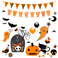 Image showing halloween cute elements