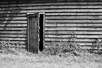 Image showing Rustic wooden farm building