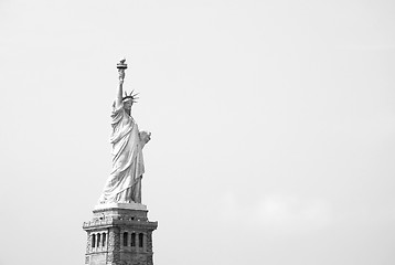 Image showing The Statue of Liberty against a sky