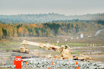 Image showing Obstacle remover IMR-2MA in action. Russia