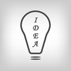 Image showing Bulb with idea text