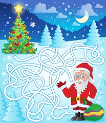 Image showing Maze 11 with Santa Claus