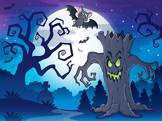 Image showing Scenery with Halloween thematics 1