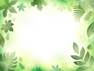 Image showing Leaves theme background 2