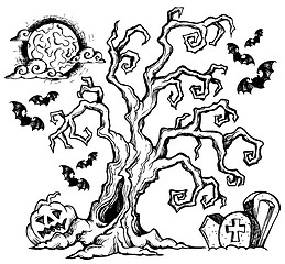 Image showing Halloween theme drawing 4