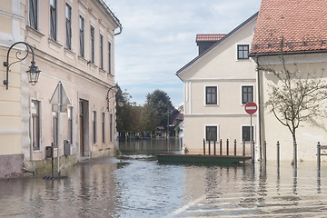 Image showing Flooded street