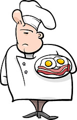 Image showing english chef cartoon illustration