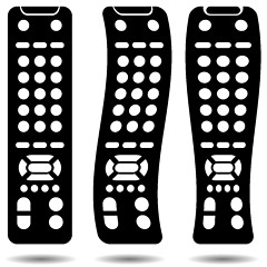 Image showing silhouettes of TV remote