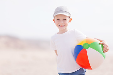 Image showing kid at the beach