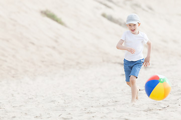 Image showing kid at the beach