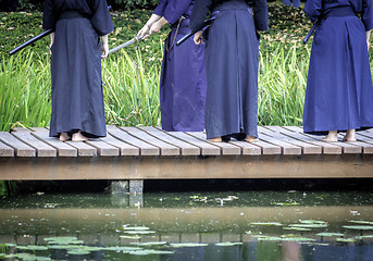 Image showing Kendo  practitioners