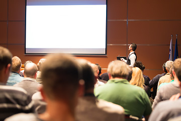 Image showing Speaker at Business Conference and Presentation.