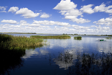 Image showing Summer lake panorama