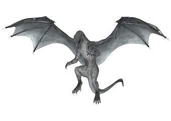 Image showing Fantasy Dragon on White