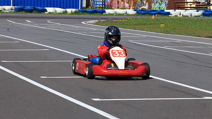 Image showing racer Go-kart front view