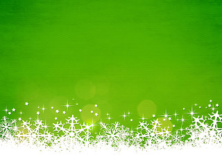 Image showing green christmas background
